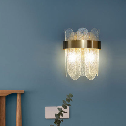 Light Glass Combination Design 2-Light Wall Sconce Lamp