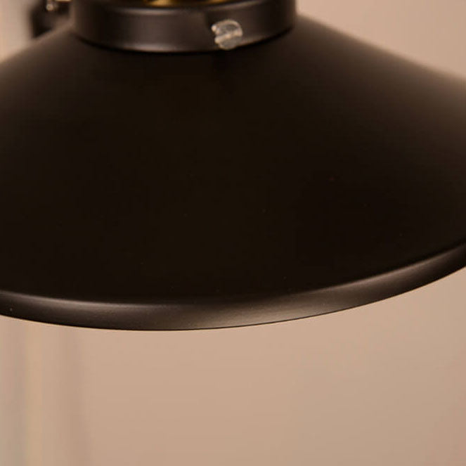 Contemporary Industrial Iron Round 1-Light Wall Sconce Lamp