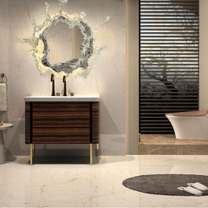 Stainless Acrylic Water Splash Decor LED Wall Sconce Lamp