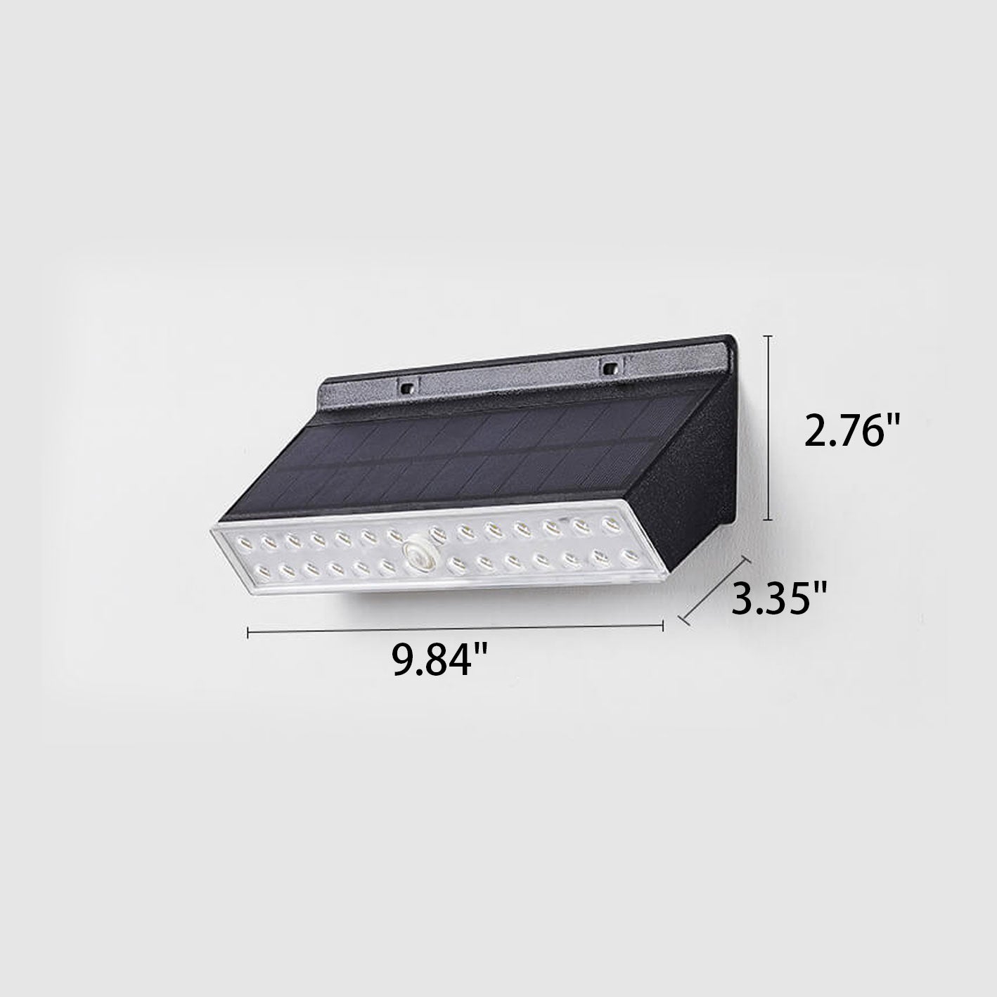 Solar Square LED Outdoor Waterproof Wall Sconce Lamp