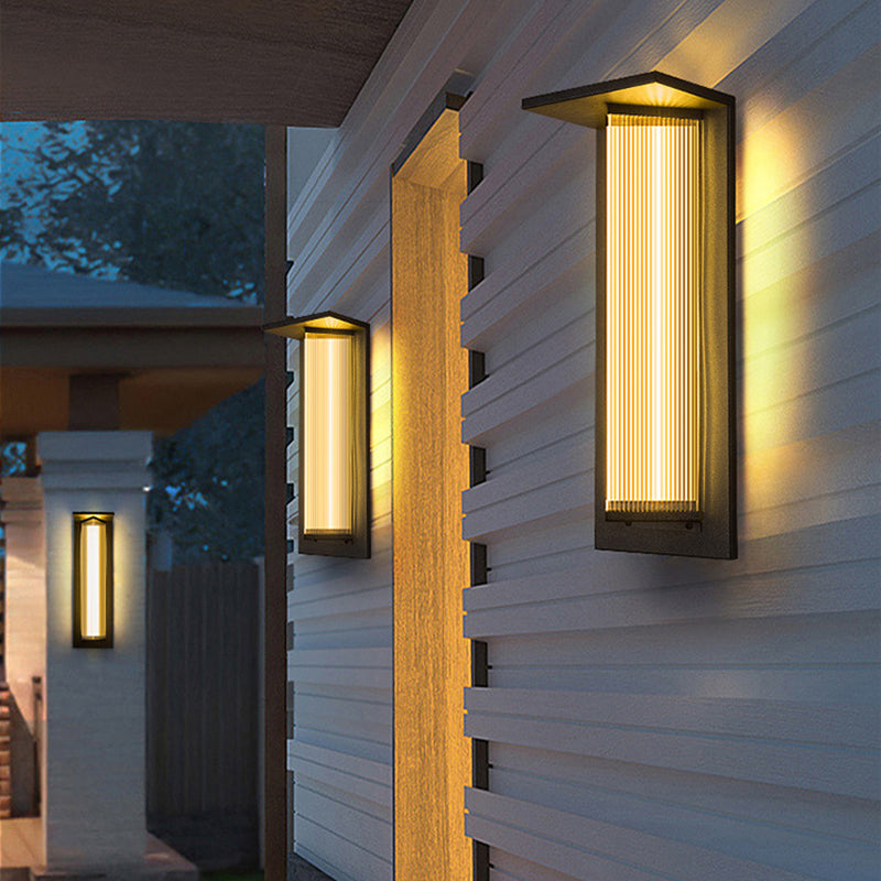 Simplicity Acrylic Shade LED Waterproof Wall Sconce Lamp