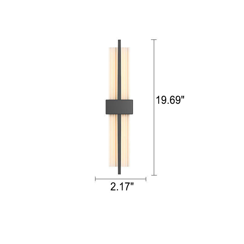 Light Luxury Rectangular Acrylic LED Wall Sconce Lamp