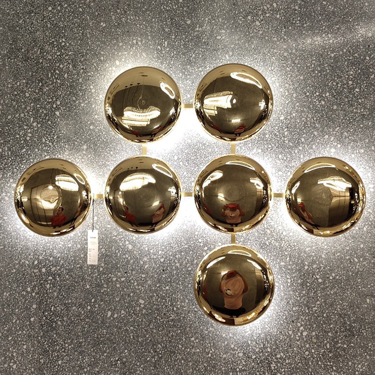 Titanium Round Circle 10/14/24 Light Wall Sconce Lamp