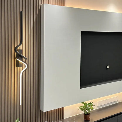 Creative Strip Aluminum Silicon Gel LED Wall Sconce Lamp