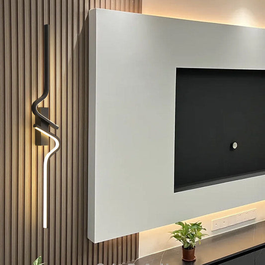 Creative Strip Aluminum Silicon Gel LED Wall Sconce Lamp