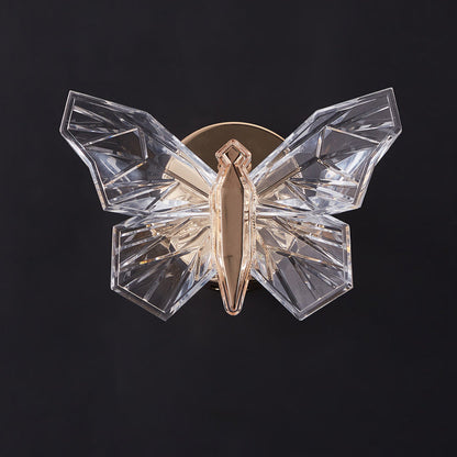 Butterfly Hardware Aluminum Acrylic LED Wall Sconce Lamp