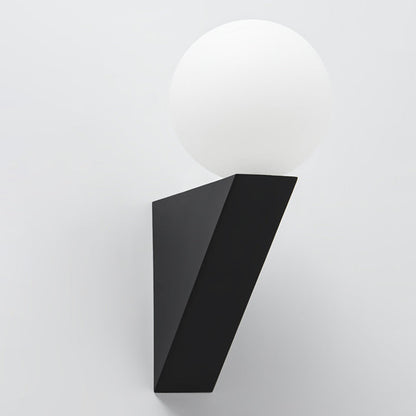 Triangle Orb Iron Plastic 1-Light Wall Sconce Lamp
