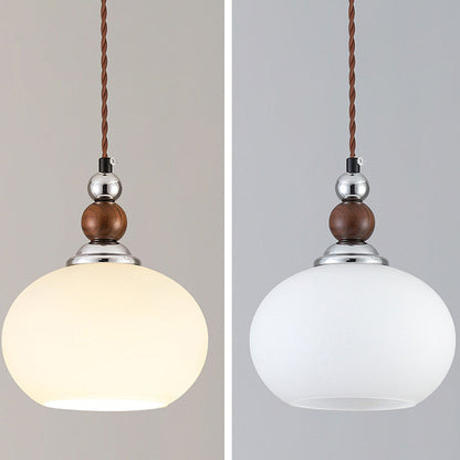 Lantern Shaped Wood Iron Glass 1-Light Wall Sconce Lamp