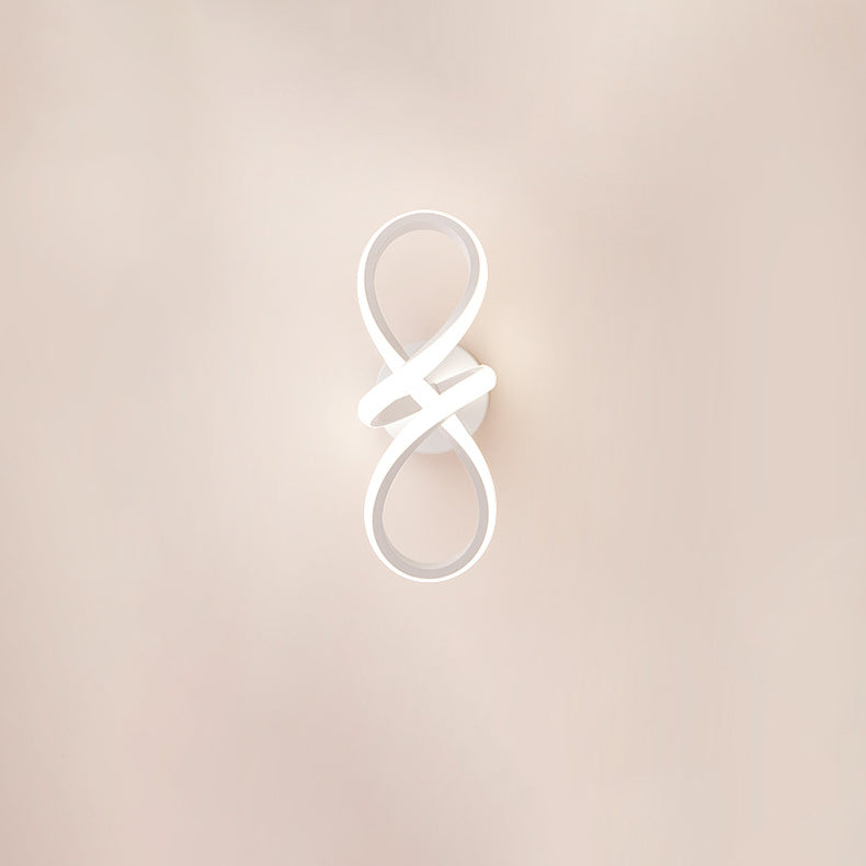 Creative Spiral Ring Iron Silicone LED Wall Sconce Lamp