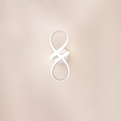 Creative Spiral Ring Iron Silicone LED Wall Sconce Lamp