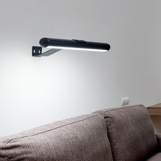 Minimalist Long USB Rechargeable PC LED Wall Sconce Lamp