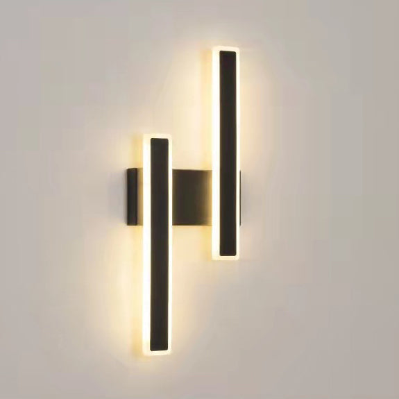 Geometric Strip Acrylic Hardware LED Wall Sconce Lamp
