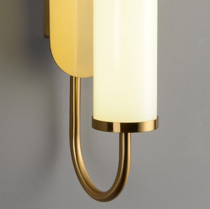 Nordic Iron Acrylic Cylinder Strip LED Wall Sconce Lamp