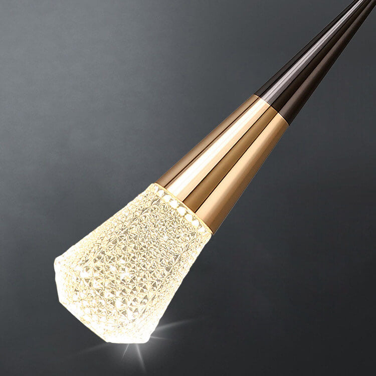 Light Aluminum Crystal Diamond Shape LED Wall Sconce Lamp