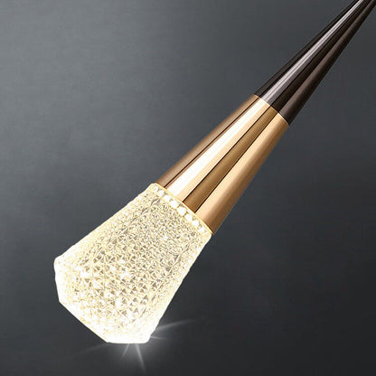 Light Aluminum Crystal Diamond Shape LED Wall Sconce Lamp