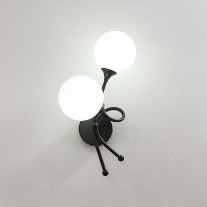 Minimalist Knot Shape Design 2-Light Wall Sconce Lamp