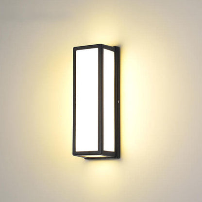 Square Aluminum Acrylic LED Waterproof Wall Sconce Lamp
