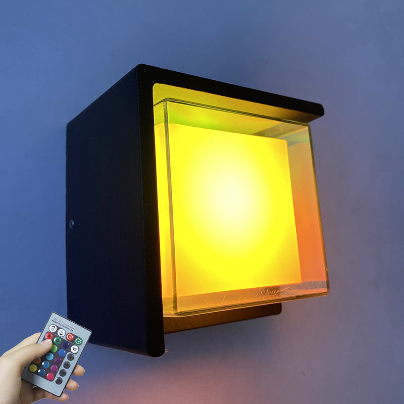 Aluminum Rhombus Smart App Dimming LED Wall Sconce Lamp