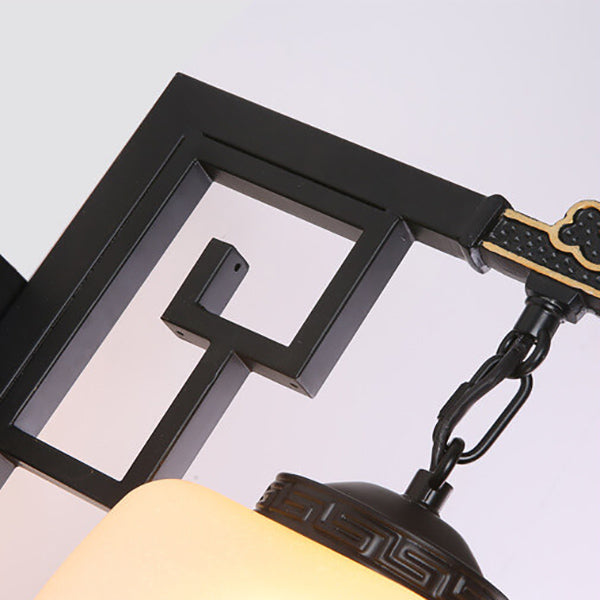 New Chinese Retro Pattern Design 1-Light Wall Sconce Lamp