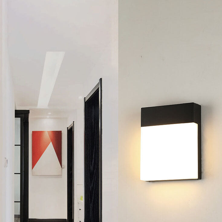 Outdoor Frosted Aluminum Waterproof LED Wall Sconce Lamp