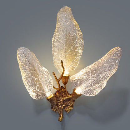 Light Luxury All-Copper Resin 2/3-Light Wall Sconce Lamp