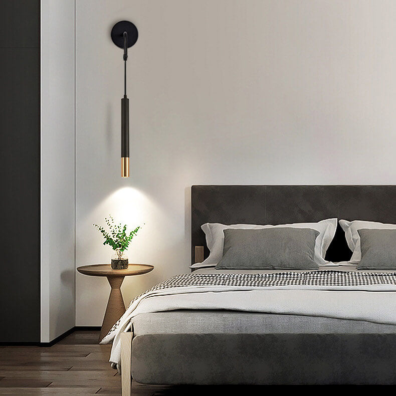 Minimalist Long Cylindrical Spotlight LED Wall Sconce Lamp