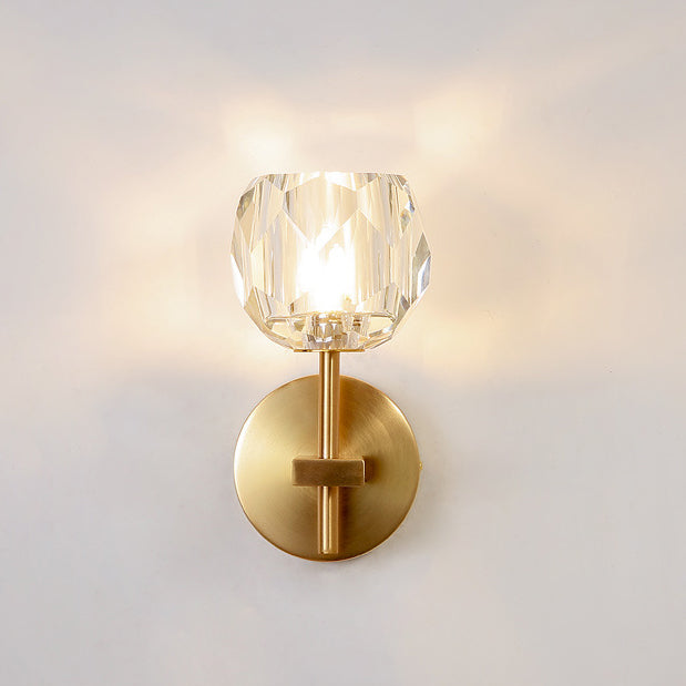 Mid-Century Iron Straight Pole 1-Light Wall Sconce Lamp