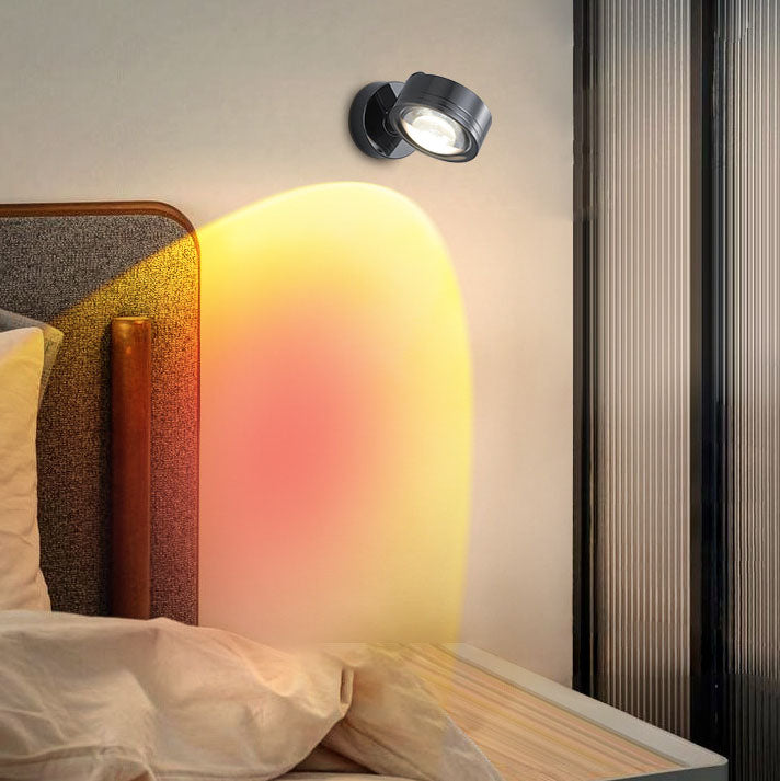 Industrial Aluminum Cylinder LED Spotlight Wall Sconce Lamp