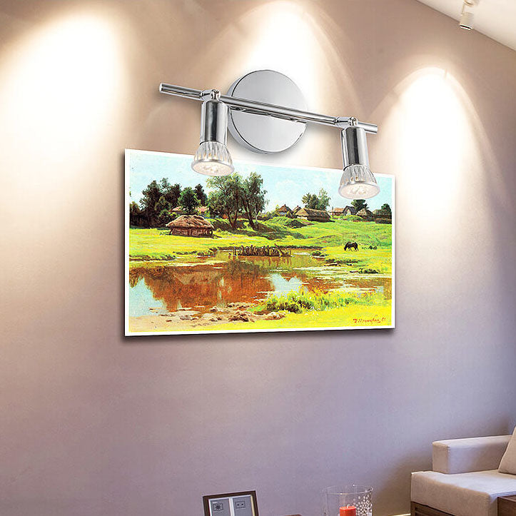 Pure 2-Light Vanity Light Mirror Front Wall Sconce Lamp
