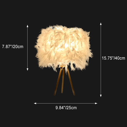 Modern Feather Table Lamp