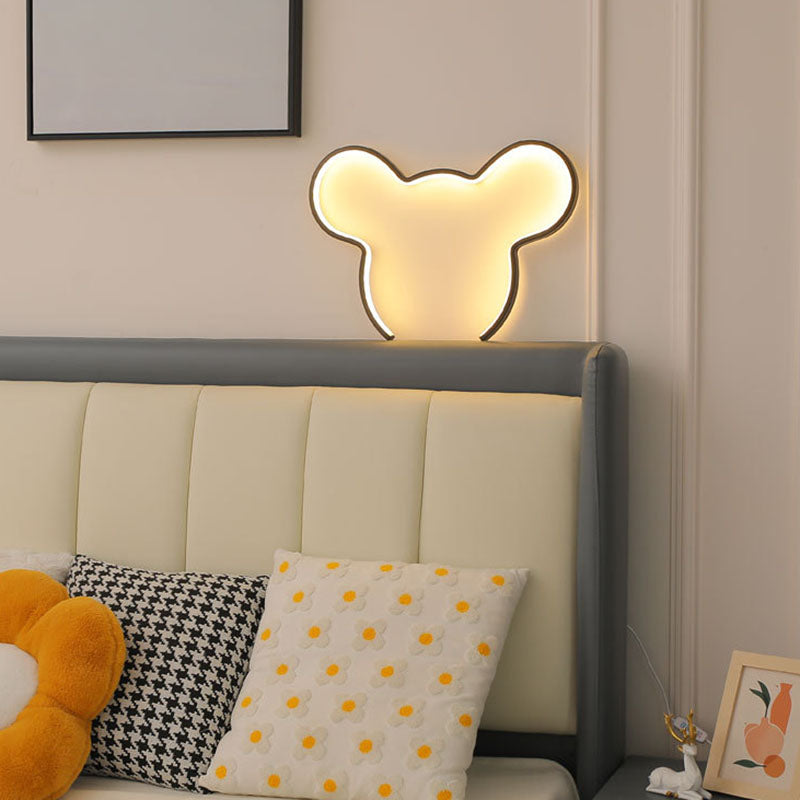 Cartoon Mouse Strip Aluminum Silicone LED Wall Sconce Lamp