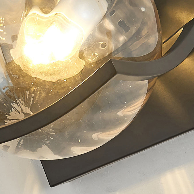 Simplicity Glass Ball Shade 1-Light Wall Sconce Lamp