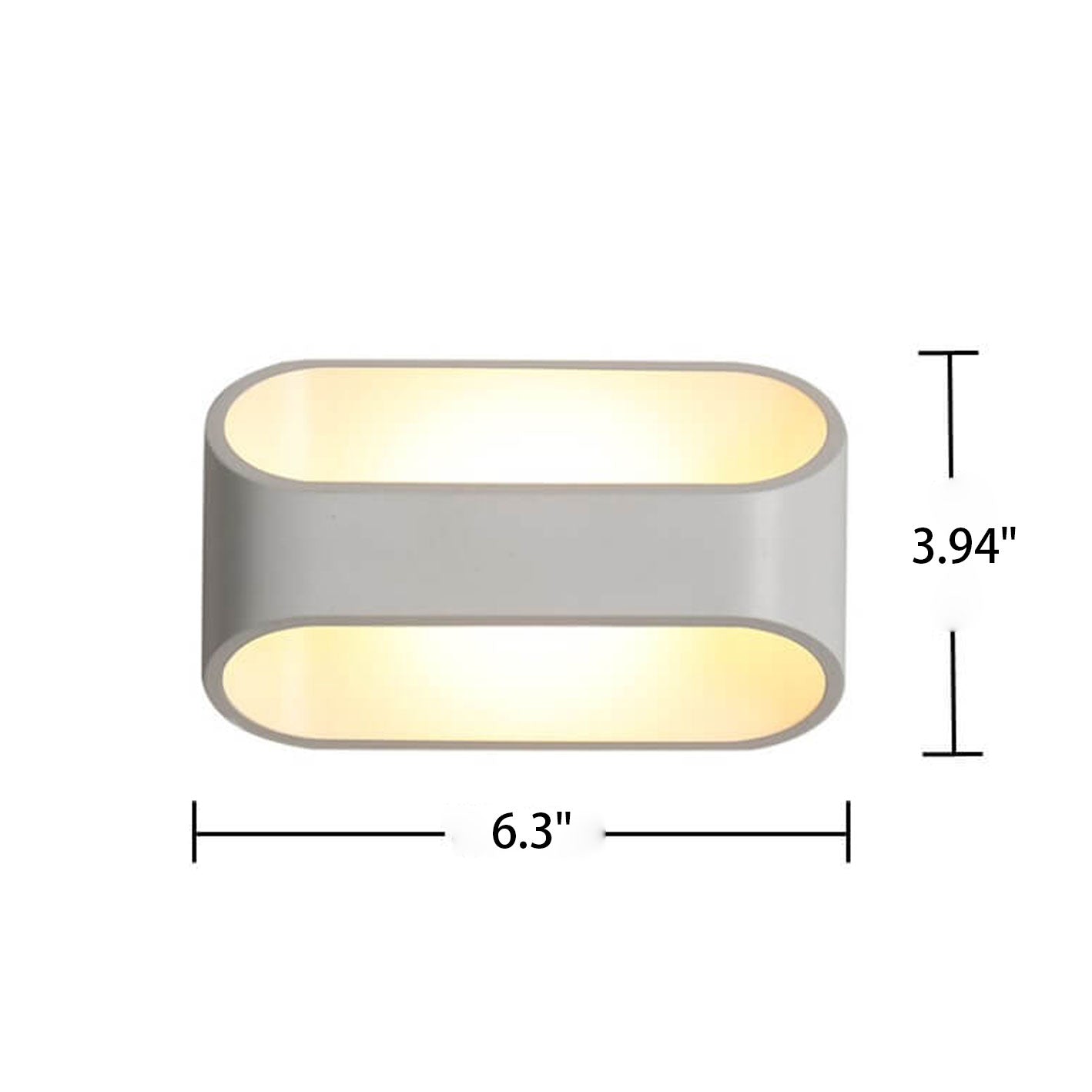 Nordic Simple Rectangle Design LED Wall Sconce Lamp