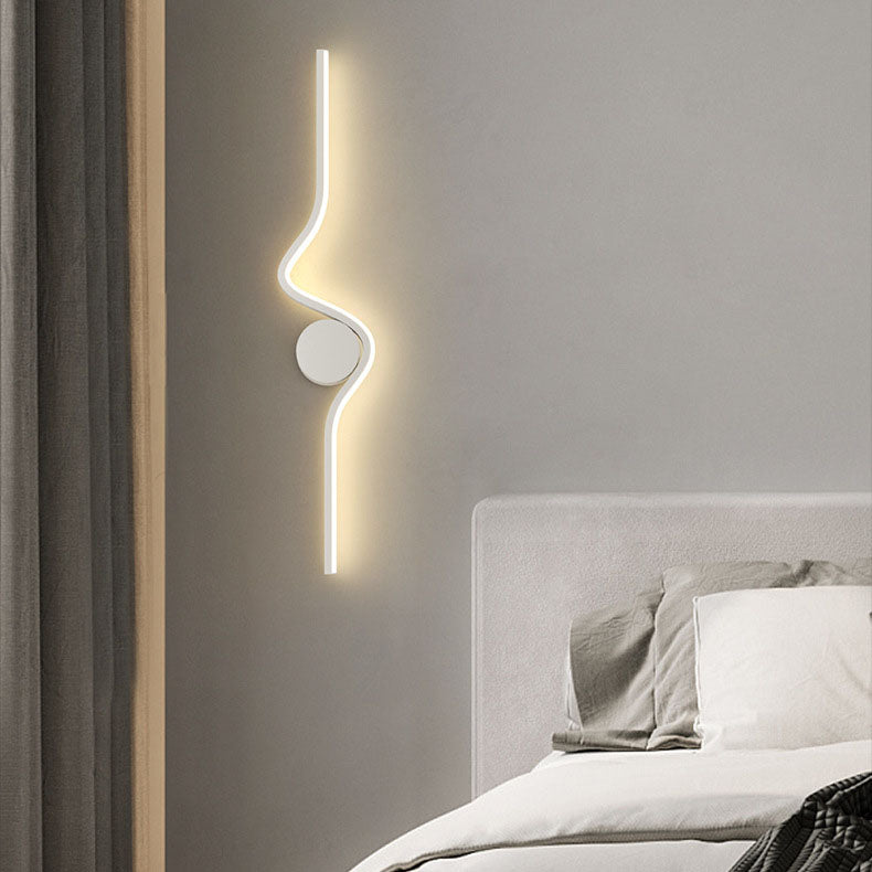Iron Aluminum Silicone Long Strip LED Wall Sconce Lamp