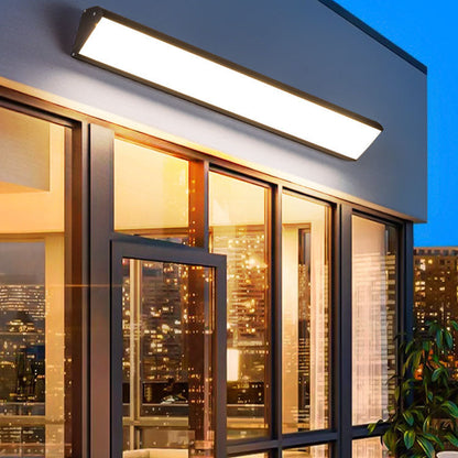 Rectangular Aluminum PC Waterproof LED Wall Sconce Lamp