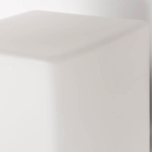 Square Glass Solid Wood Base 1-Light Wall Sconce Lamp