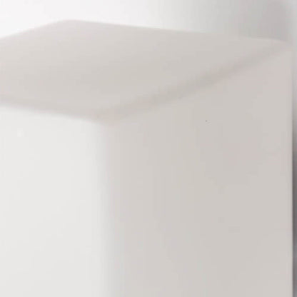 Square Glass Solid Wood Base 1-Light Wall Sconce Lamp