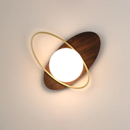 Glass Staggered Overlap Design 1-Light Wall Sconce Lamp