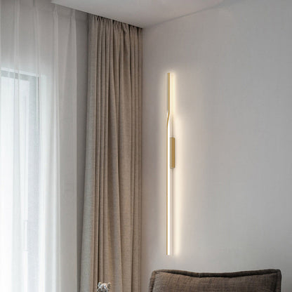Aluminum Straight Line Silicone LED Wall Sconce Lamp