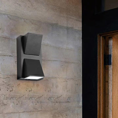 Simplicity Triangular Prism LED Outdoor Wall Sconce Lamp