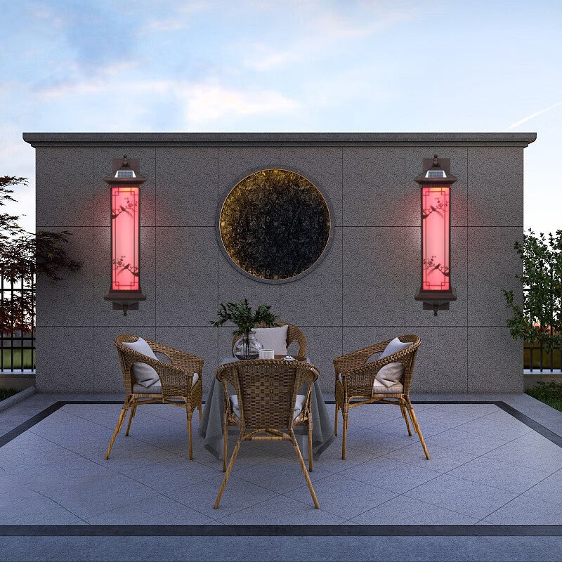 Chinese Aluminum Glass Solar LED Wall Sconce Lamp