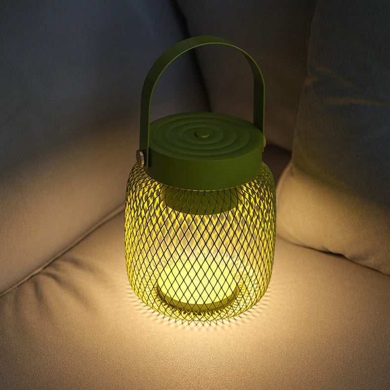 Contemporary Creative Bottle Iron Acrylic LED Table Lamp