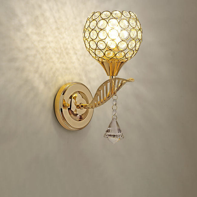 Creative Crystal Ball 1- Light Wall Sconce Lamp