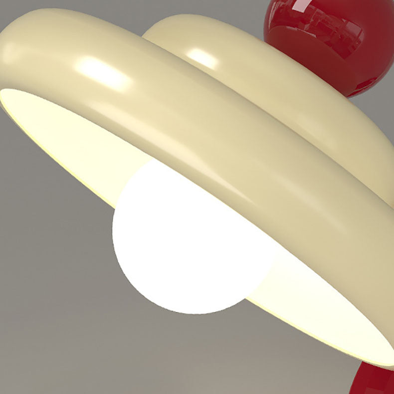 Disc Spherical Iron Glass 1-Light Wall Sconce Lamp