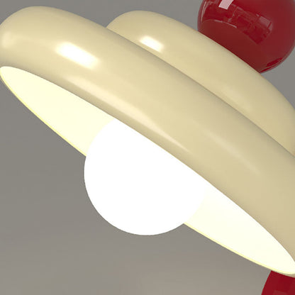 Disc Spherical Iron Glass 1-Light Wall Sconce Lamp