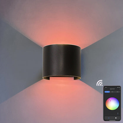 Aluminum APP Dimming Waterproof LED Wall Sconce Lamp