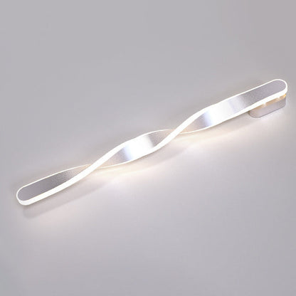 Spiral Long Aluminum Silicone LED Wall Sconce Lamp