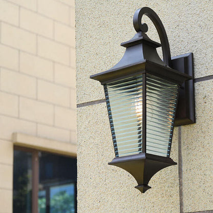 Square Aluminum Outdoor Waterproof 1-Light Wall Sconce Lamp