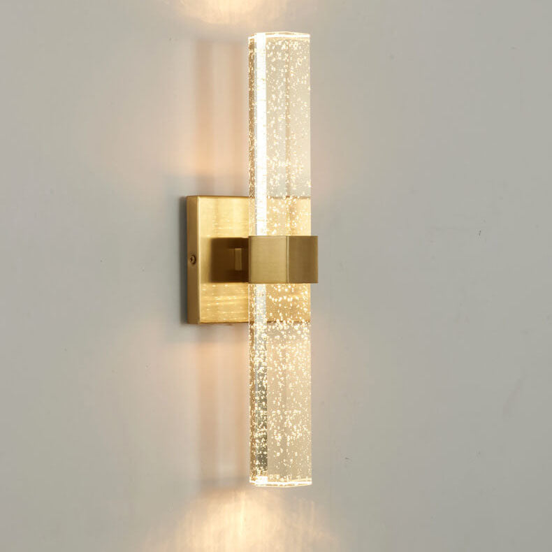 Luxury Cylinder Aluminum Crystal LED Wall Sconce Lamp