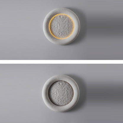 Waterproof Round Moon Warm Light LED Wall Sconce Lamp